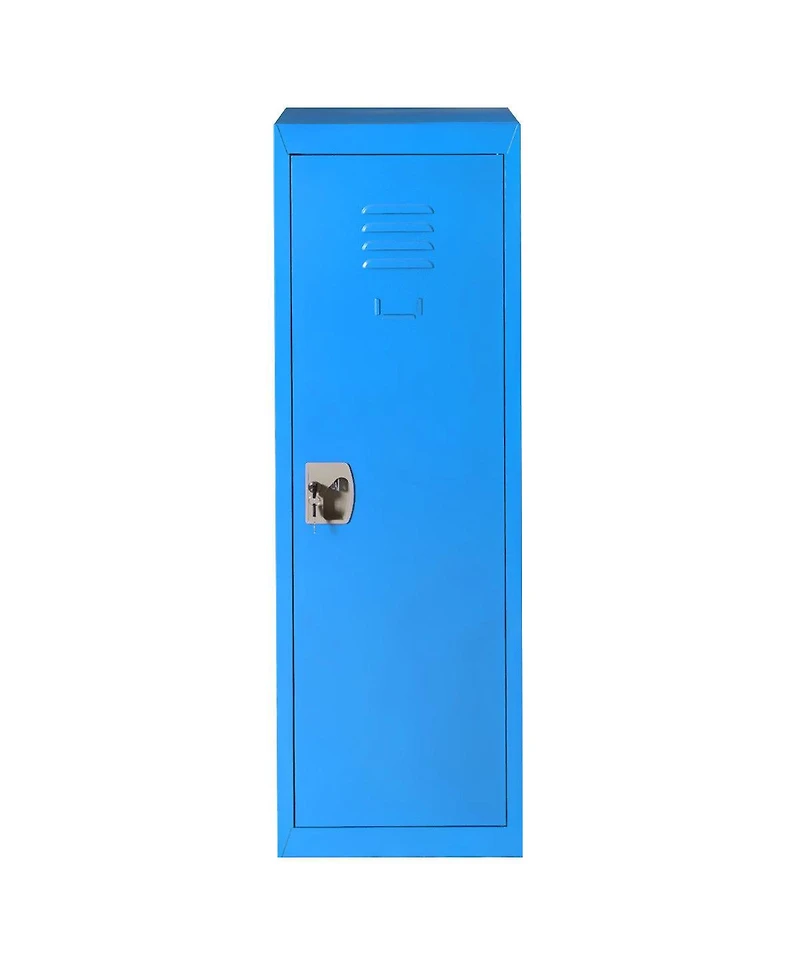 48'' Kid Locker Safe Storage Children Single Tier Metal Lockers Lock And Key