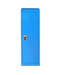 48'' Kid Locker Safe Storage Children Single Tier Metal Lockers Lock And Key