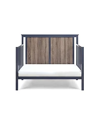 Forest'nSky 4-in-1 Convertible Crib in Midnight Blue and Vintage Walnut