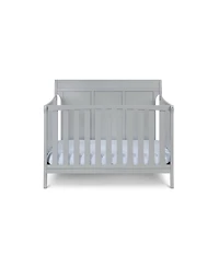 Forest'nSky Gray 4-in-1 Convertible Crib with Clean Lines and Expandable Toddler Bed Frame