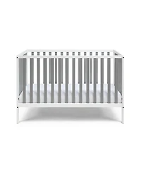 Forest'nSky White and Gray 3-in-1 Island Convertible Crib with Adjustable Mattress Support