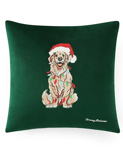 Tommy Bahama Holiday Retriever Decorative Pillow, 20" X 20"
