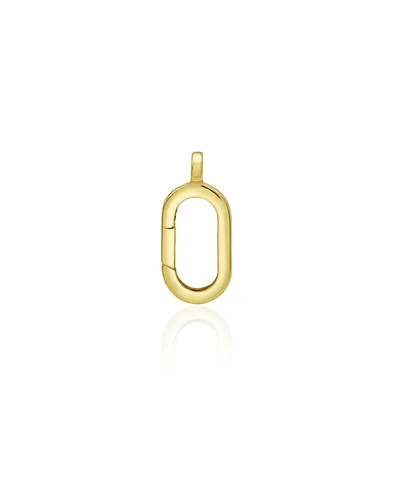 The Lovery Oval Gold Charm Holder 14K Gold