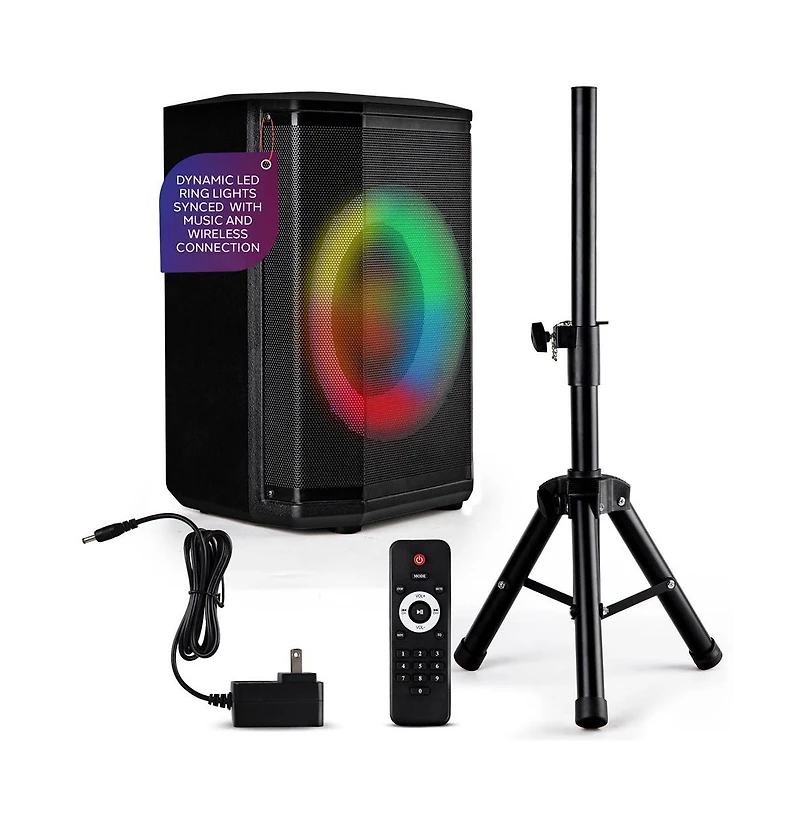 Pyle 8 True Wireless Portable Bluetooth Speaker with Tripod Stand (PPHP868ST)