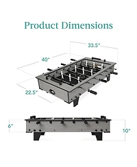 Best Choice Products 40in Tabletop Foosball Table, Arcade Table Soccer for Home