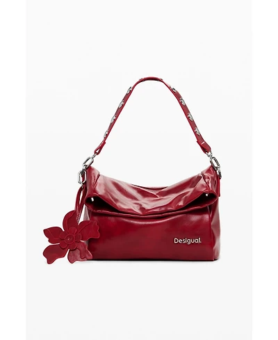Desigual Women's Medium shiny flap bag