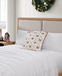 Tommy Bahama Palm Tree Trellis Decorative Pillow, 20" X 20"