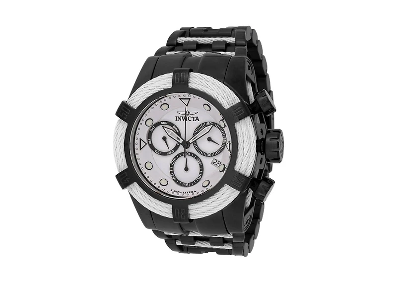 Invicta Men's 48606 Bolt Quartz Chronograph White, Black Dial Watch