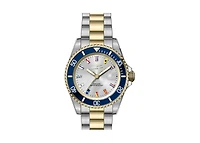 Invicta Men's 49887 Pro Diver Quartz 3 Hand Silver Dial Watch