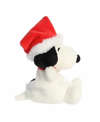 Aurora Mini Santa Snoopy Palm Pals Peanuts Festive Plush Toy White 5"
