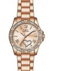 Invicta Women's 49843 Angel Quartz 2 Hand Rose Gold Dial Watch