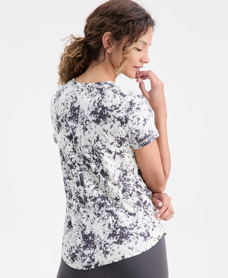 Id Ideology Women's V-Neck Printed Top, Macy's Exclusive