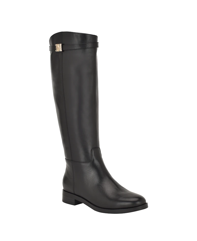 Guess Women's Zoro Wide Calf Leather Riding Boots