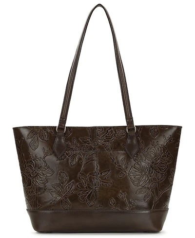 Patricia Nash Meka Bark Leaves Textured Tote Bag