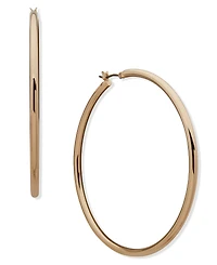 Nine West Large Gold-Tone Hoop Earrings