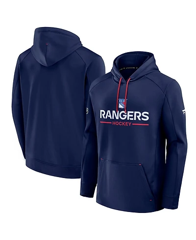Fanatics Men's Navy New York Rangers Authentic Pro Rink Hoodie