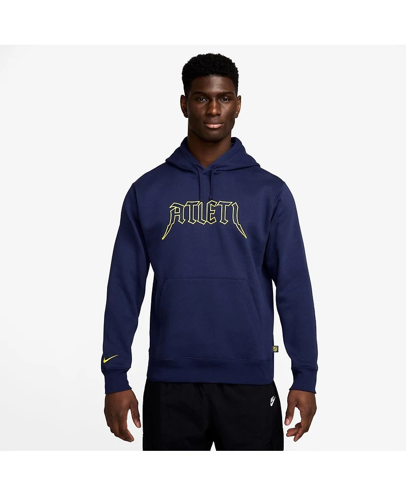 Nike Men's Navy Atletico de Madrid Club Pullover Hoodie
