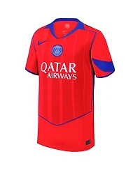 Nike Big Boys and Girls Red Paris Saint-Germain 2025/26 Third Replica Jersey