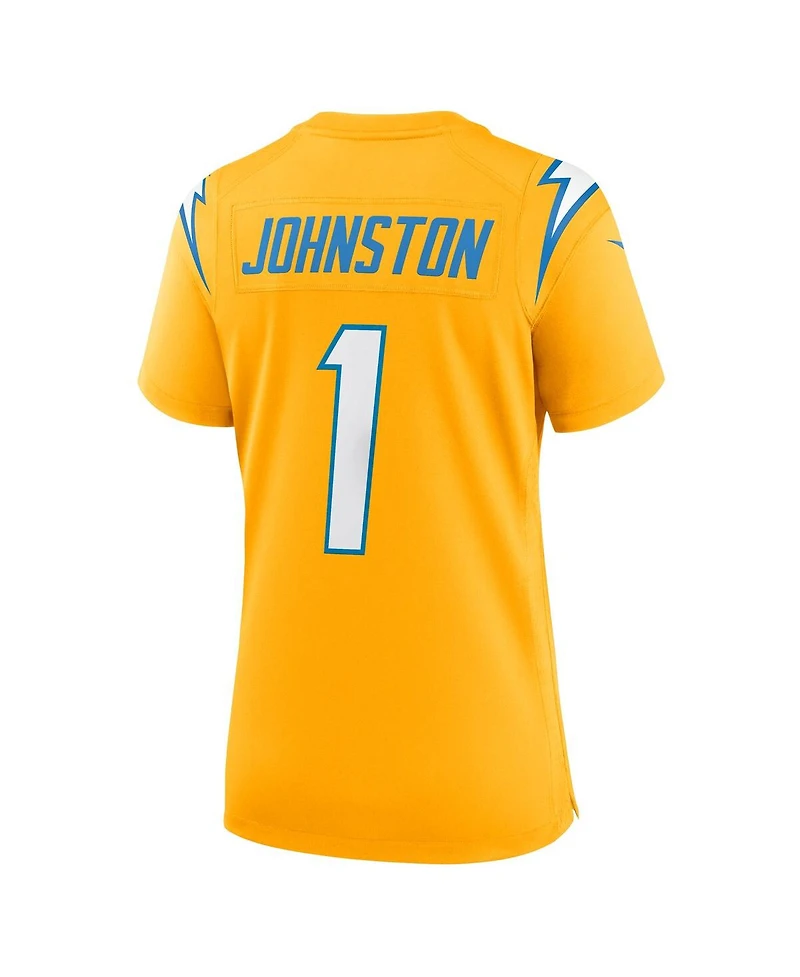 Nike Women's Quentin Johnston Gold Los Angeles Chargers Alternate Charger Power Game Jersey
