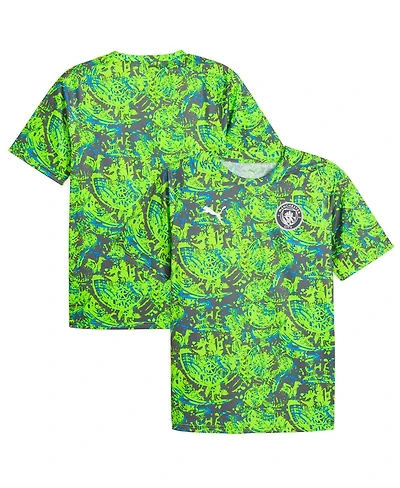 Puma Men's Green Manchester City 2025/26 Pre-Match Training Jersey