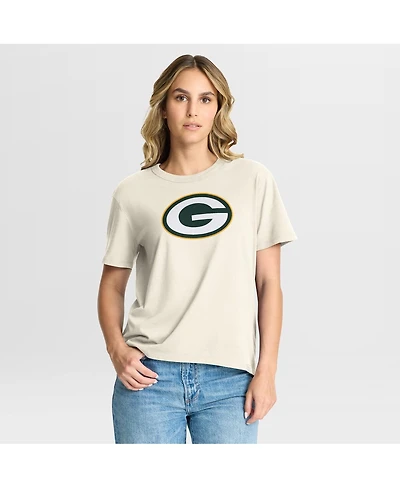 Fanatics Women's Cream Green Bay Packers Dove Legacy T-Shirt