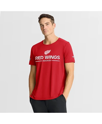 Fanatics Men's Red Detroit Red Wings Authentic Pro Centennial Rink Tech T-Shirt