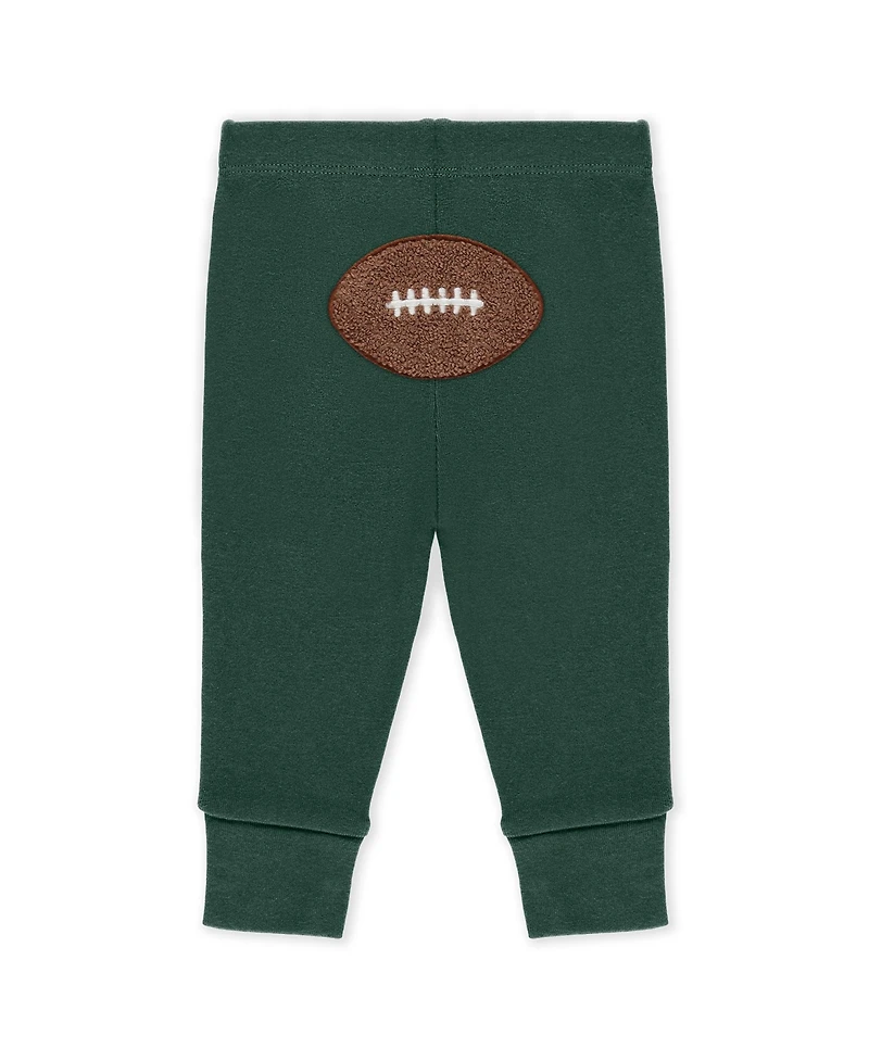 Wear by Erin Andrews Baby Boys and Girls Newborn 3-Piece Green Bay Packers Turn Me Around Bodysuits Pant Set