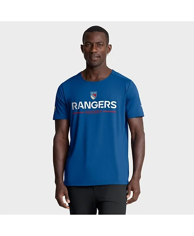 Fanatics Men's Blue New York Rangers Authentic Pro Rink Centennial Tech T-Shirt