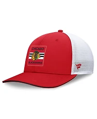 Fanatics Men's Red/White Chicago Blackhawks Centennial Adjustable Hat