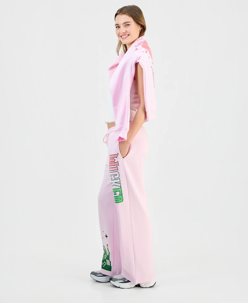 Wicked Juniors' High-Rise Drawstring Fleece Pants