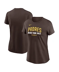Nike Women's Brown San Diego Padres 2025 Mlb Postseason Authentic Collection T-Shirt