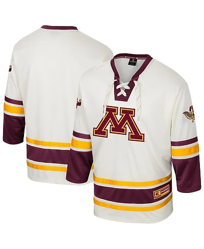 Colosseum Men's Cream Minnesota Golden Gophers Puck Proud Fashion Hockey Jersey