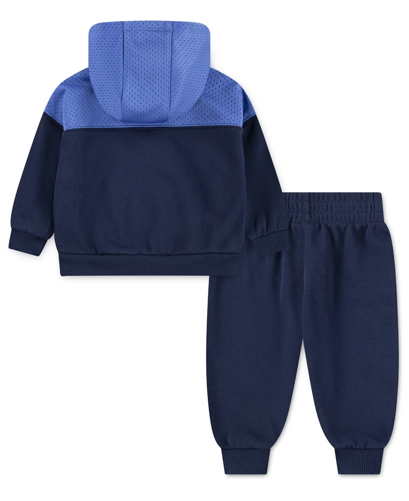 Nike Baby Boys 2-Piece Color Block Hoodie and Jogger Pants Set