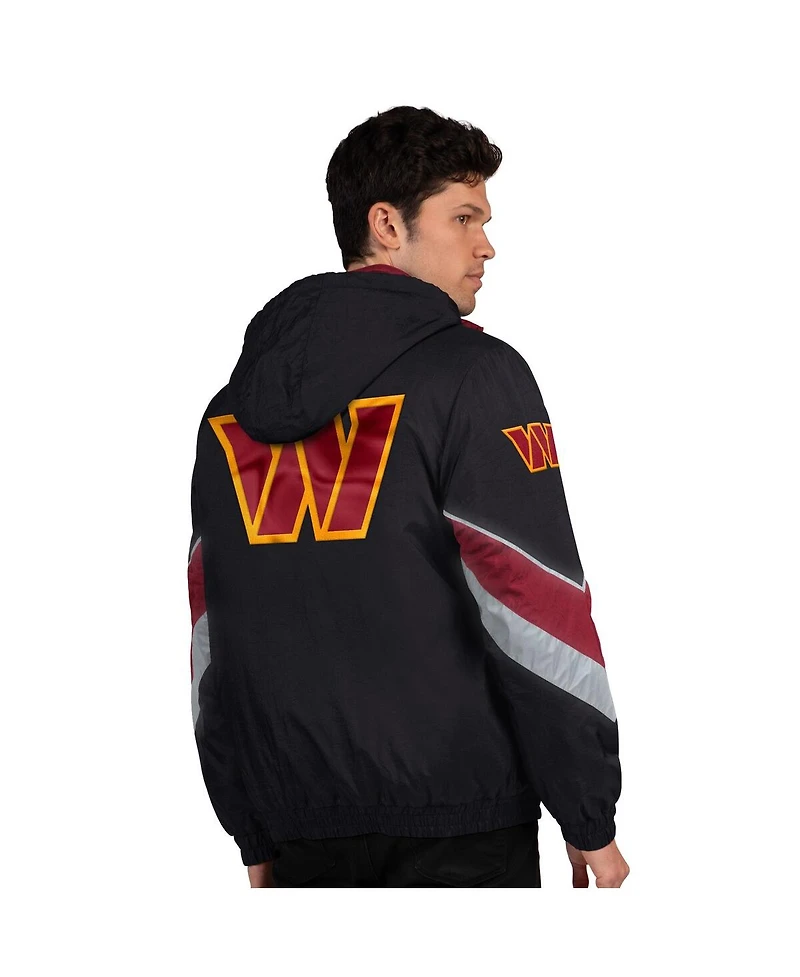 Starter Men's Black/Burgundy Washington Commanders Thursday Night Gridiron Full-Zip Jacket