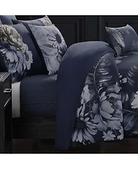 Bebejan Forget Me Not Bedding 100% Cotton Sateen 5 Piece Reversible Queen Comforter Set