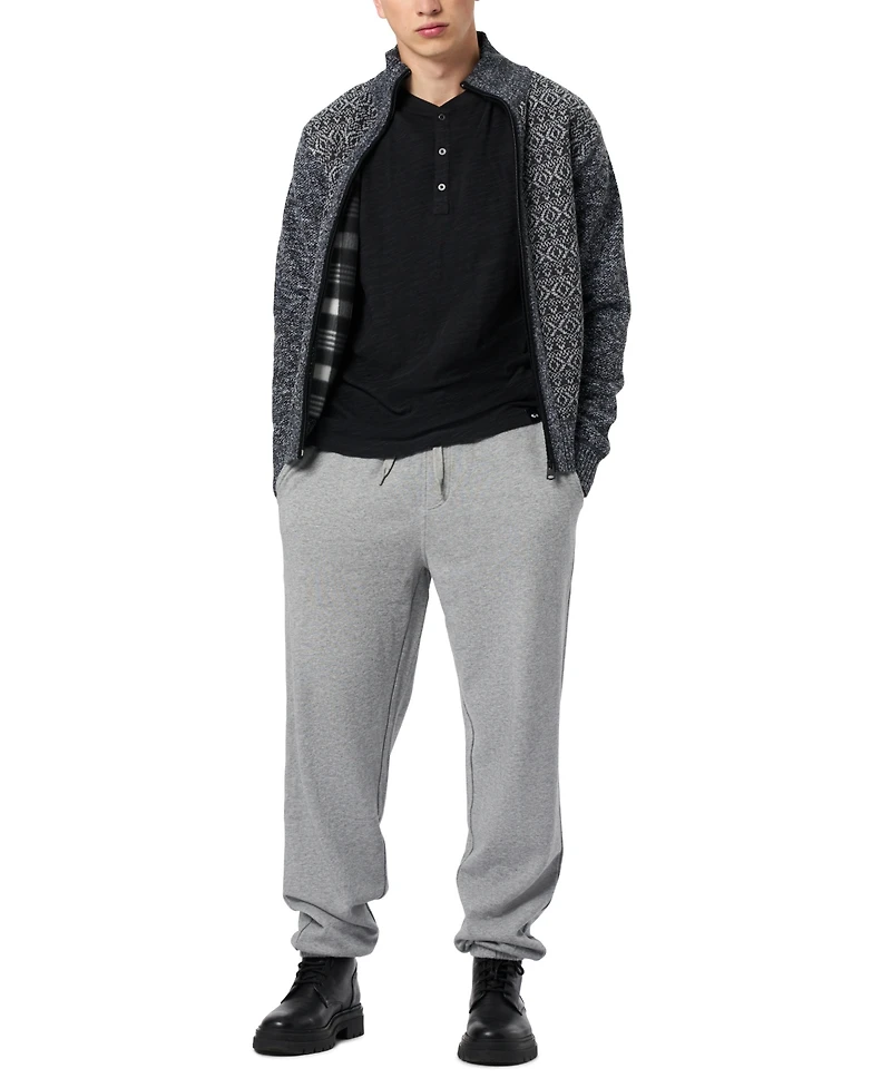 Buffalo David Bitton Men's Wintor Relaxed Colorblock Cable Knit Sweater