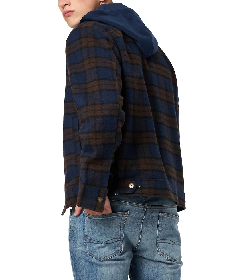 Buffalo David Bitton Men's Jude Hooded Boxy Jacket