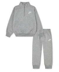 Nike Boy Toddler 2T-4T Logo Detail Sweatshirt and Jogger Pants, 2-Piece Set
