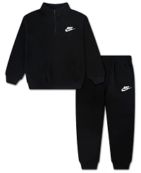 Nike Boy 4-7 Logo Detail Sweatshirt and Jogger Pants, 2-Piece Set