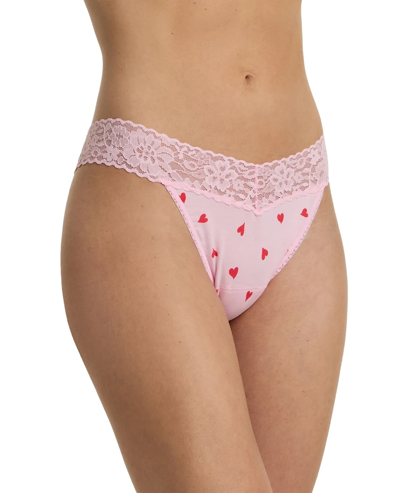 Hanky Panky Women's Printed DreamEase Original Rise Thong Underwear