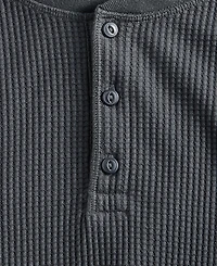 Sun + Stone Men's Thermal Waffle-Knit Henley Shirt, Macy's Exclusive