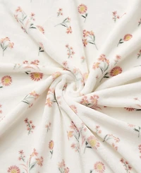 Lucky Brand Daisy Floral Cozy Plush Throw, 50" x 70"