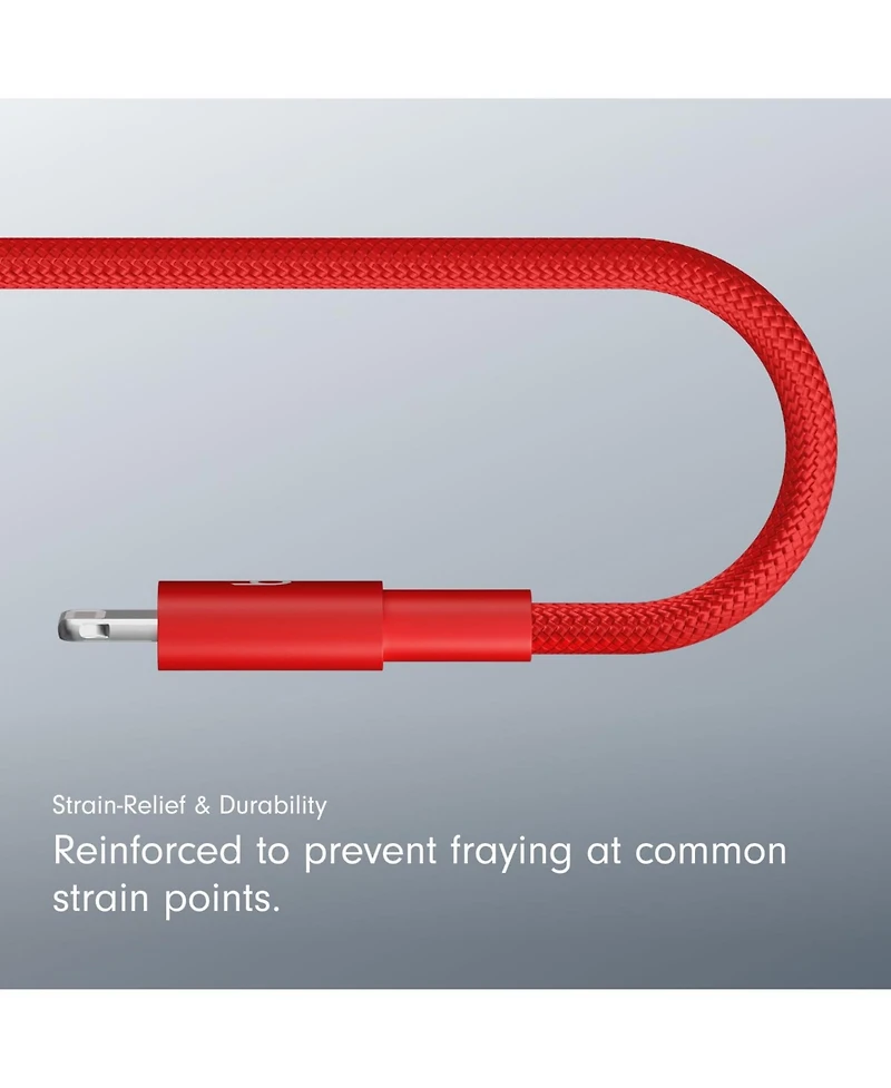 Beats Usb-c to Lightning Woven Cable (1.5 m) - Rapid Red