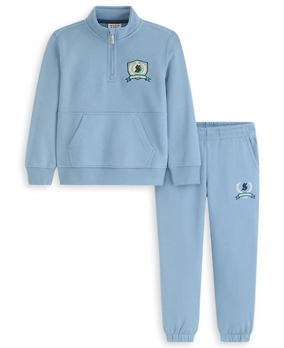 Scotch & Soda Boys Toddler 2T-4T 2-Piece 1/4 Zip Top and Jogger Set