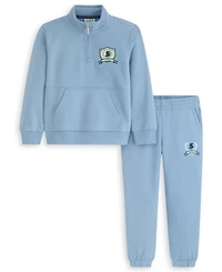 Scotch & Soda Boys Toddler 2T-4T 2-Piece 1/4 Zip Top and Jogger Set