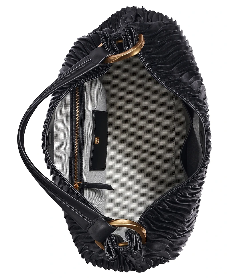 Donna Karan New York Glenwood Pleated Large Shoulder Handbag