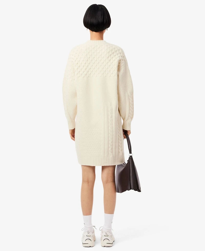 Lacoste Usa Women's Oversized Knit Sweater