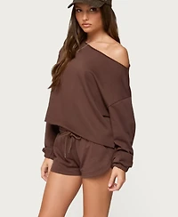 Edikted Women's Kordelia Off Shoulder Sweatshirt