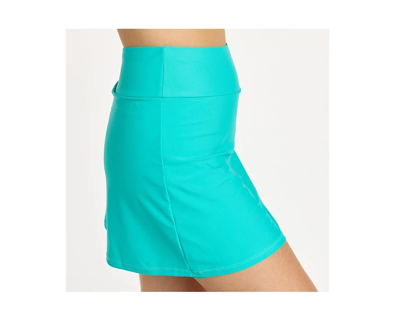 Calypsa Women's Plus Size A-line Swim Skort