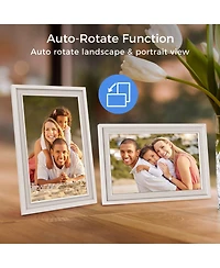 10in Cloud Frame- Easy Photo Share App- 20GB Cloud Storage, Auto-Rotate